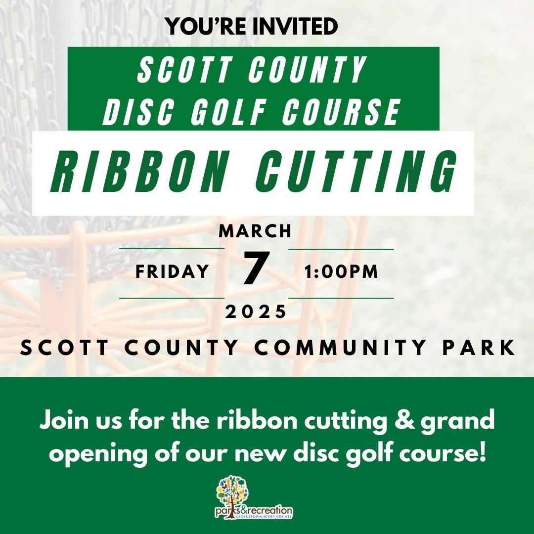 Scott County Disc Golf Ribbon Cutting 