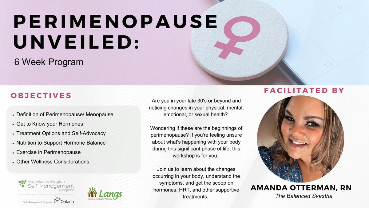 Perimenopause Unveiled: 6 Week Program