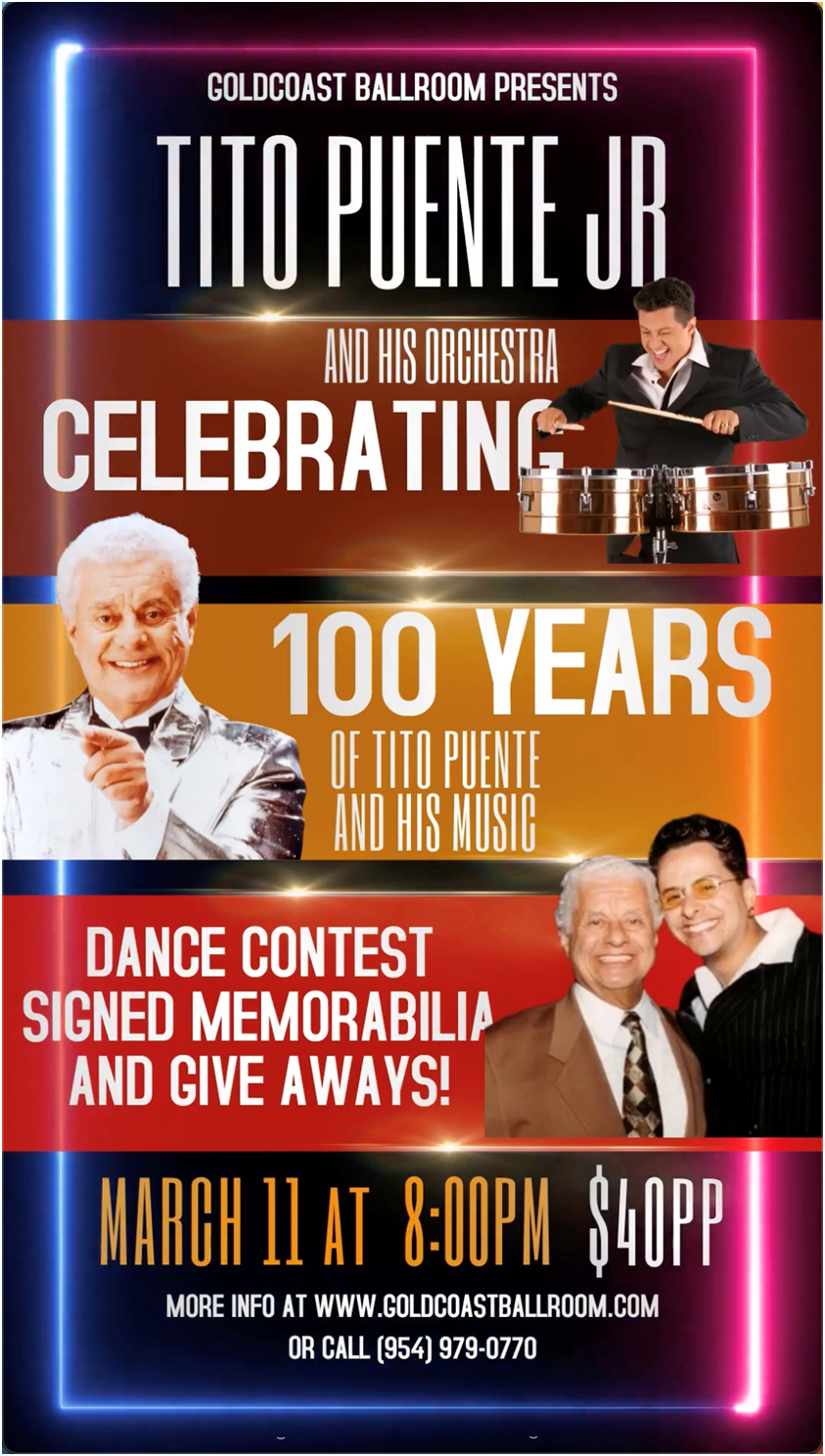 The Tito Puente Jr Orchestra at Manship Theatre: Shaw Center for the Arts