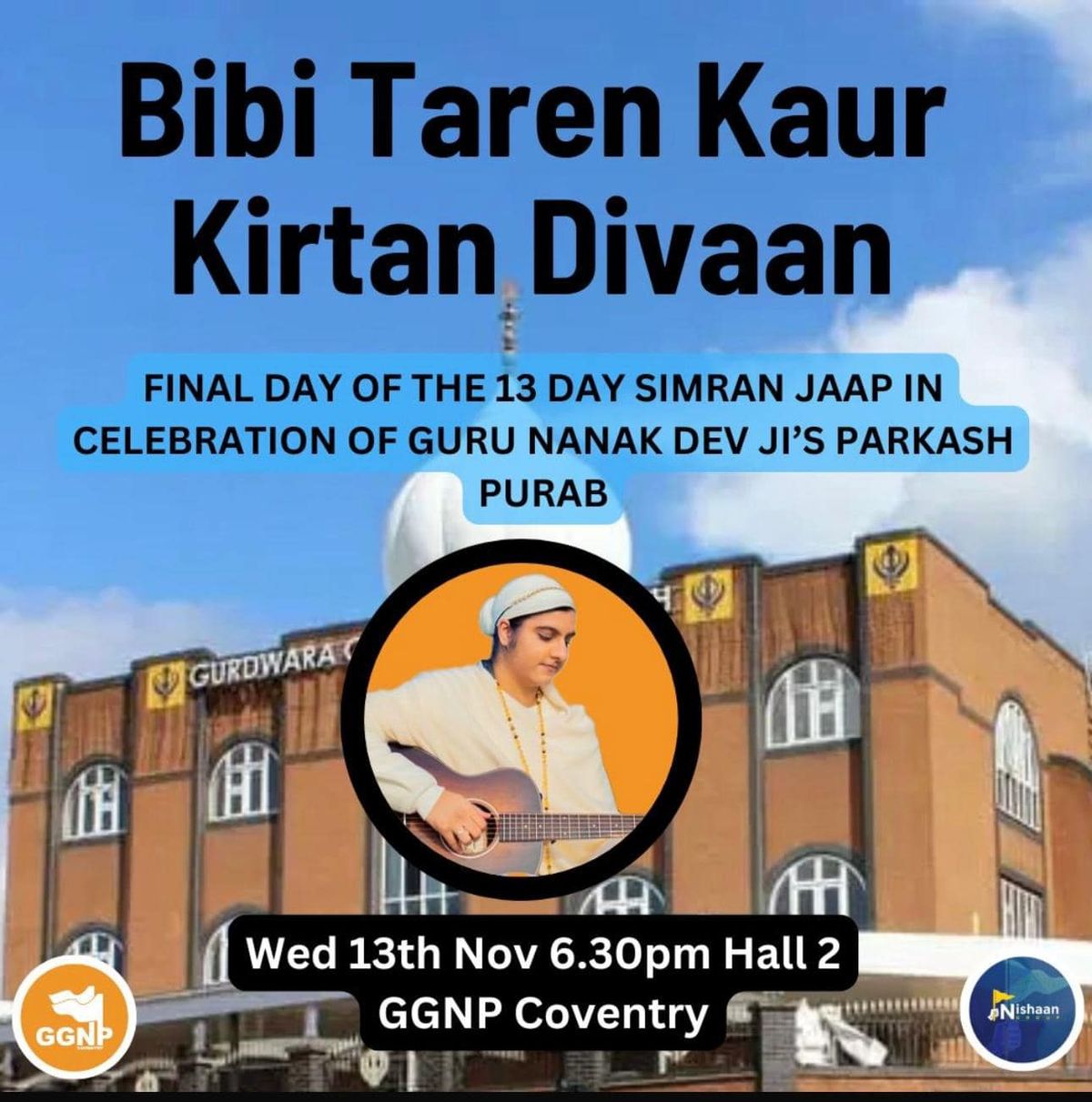 Taren Kaur - Simran Jaap\/Kirtan in Coventry