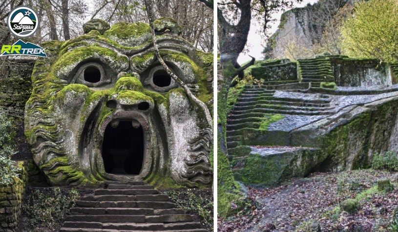 IL PARCO dei MOSTRI di BOMARZO e la PIRAMIDE ETRUSCA con STARTREKK