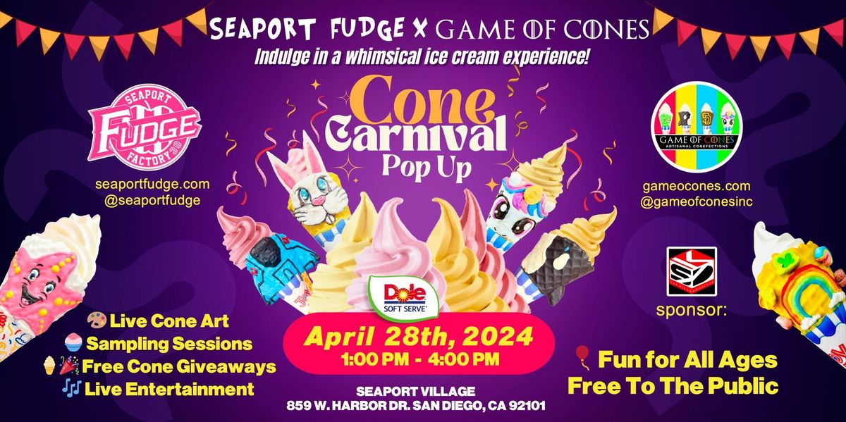 ? Welcome to the Cone Carnival Pop-Up! ?