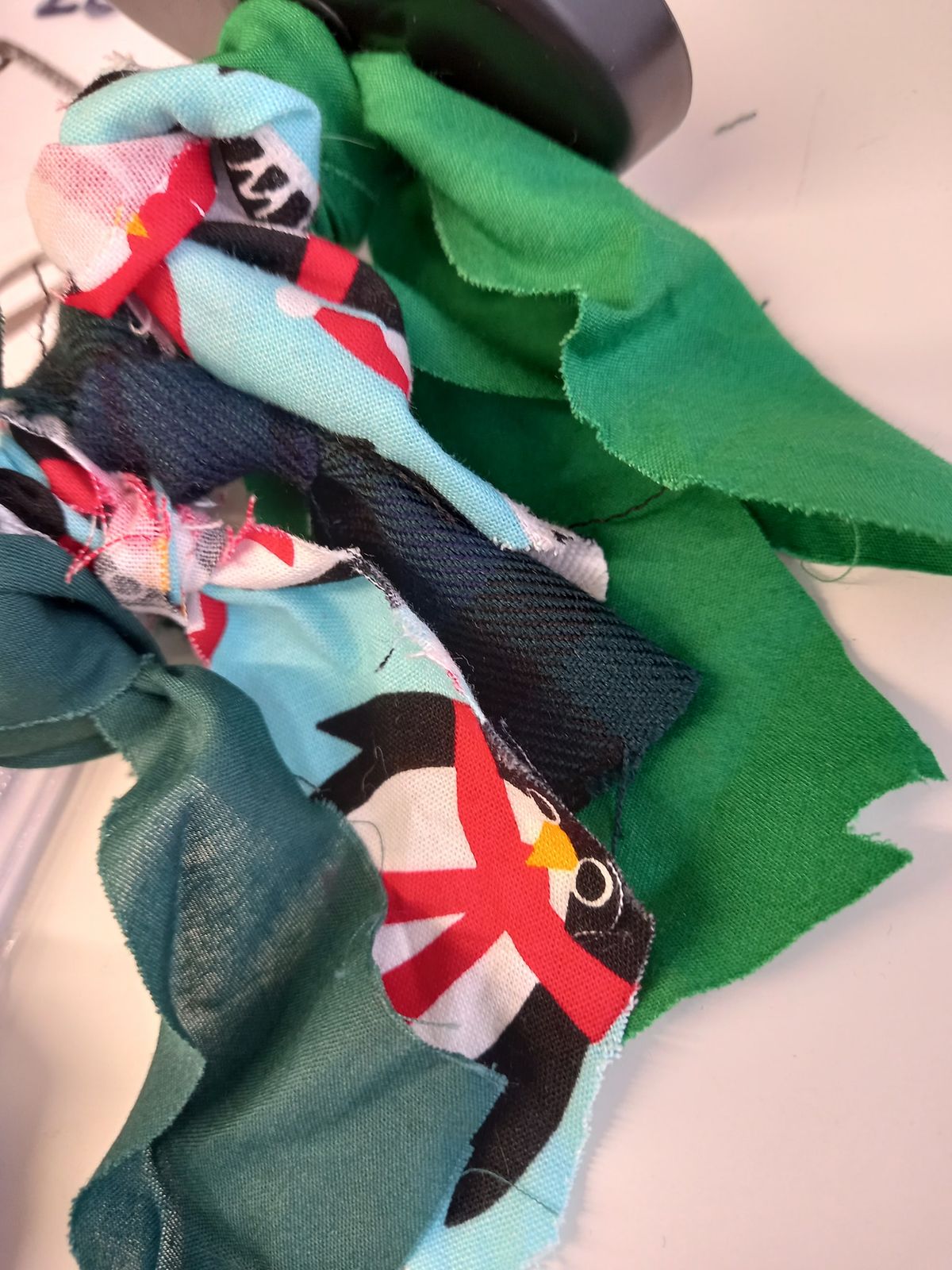 Children's Christmas Sewing Club Rag Wreath Workshop