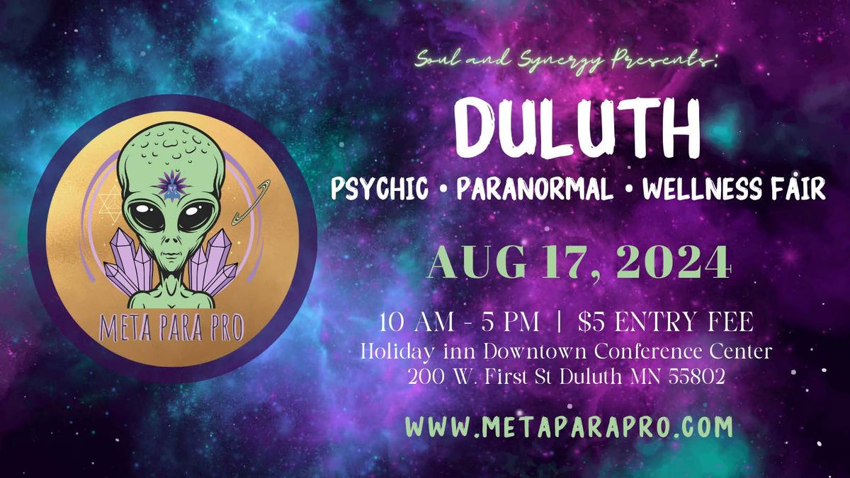 Duluth MN Psychic-Paranormal-Wellness Fair