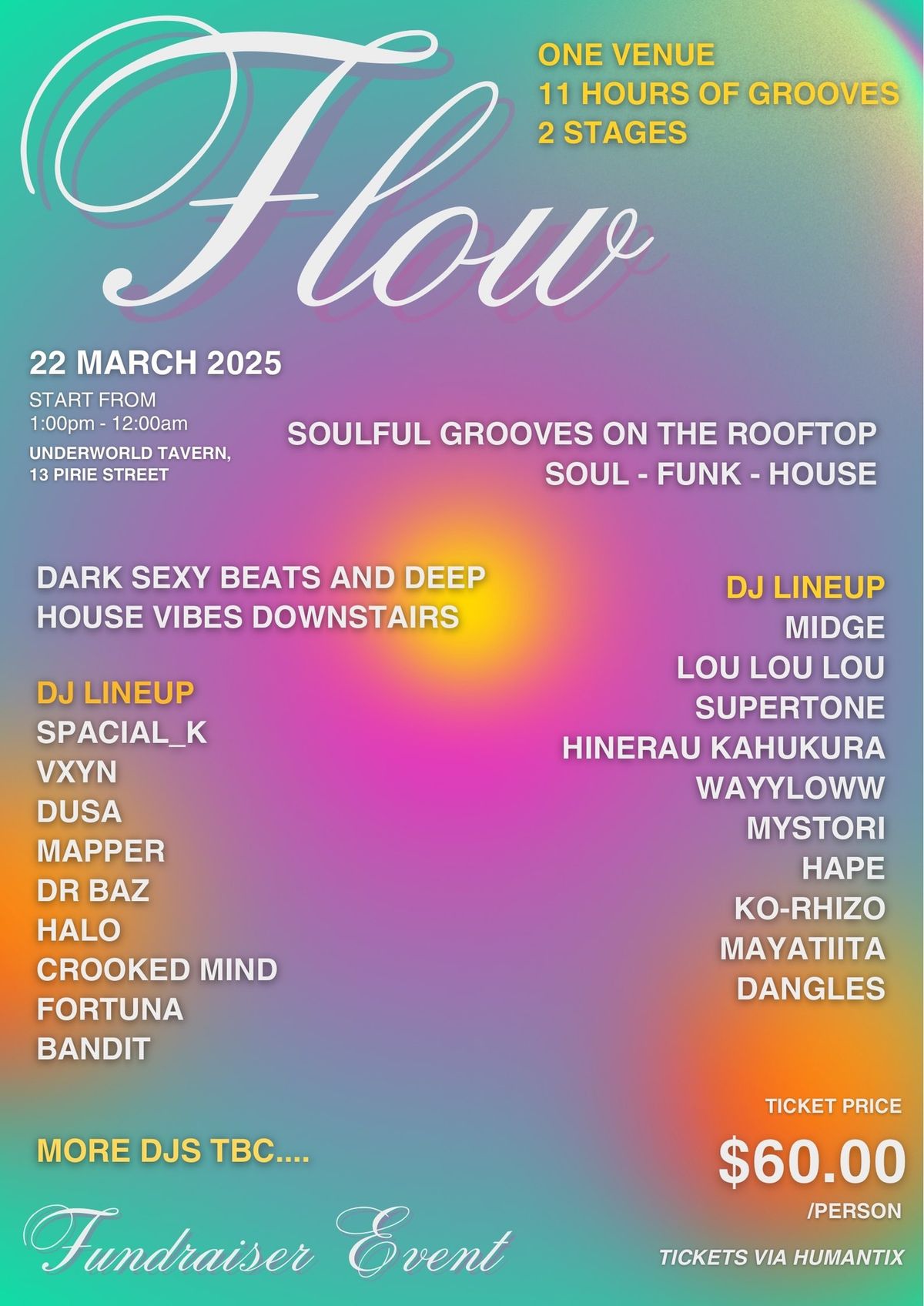 FLOW - Day\/Night Party - Fundraiser for Blakey