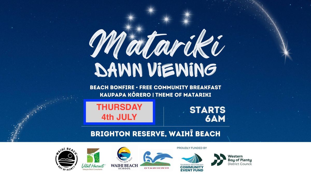 2024 Matariki Dawn Viewing - Waih\u012b Beach - Thursday 4th July