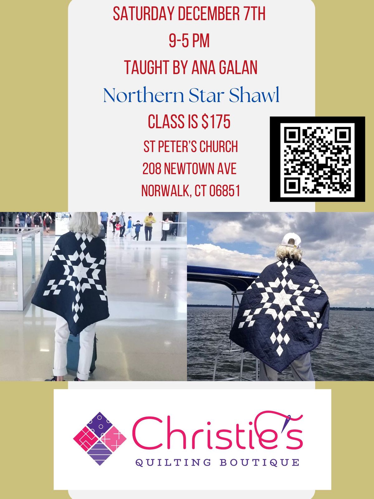 Ana Galan Northern Star Shawl Class