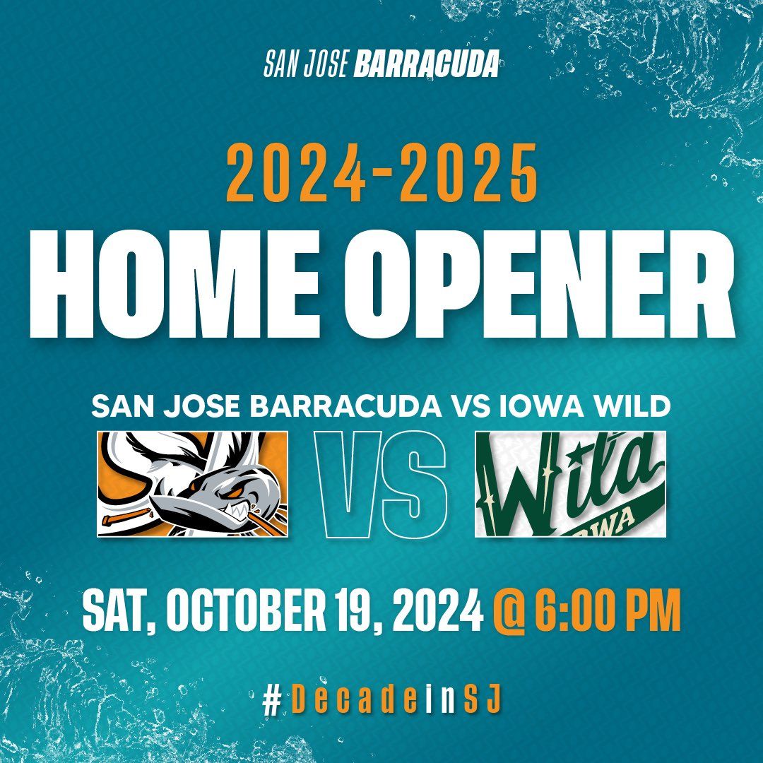 Iowa Wild at San Jose Barracuda