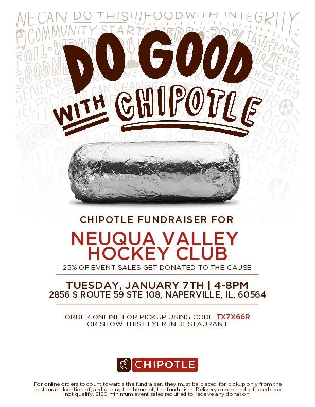 Neuqua Valley Hockey Club  - Chipotle Fundraiser