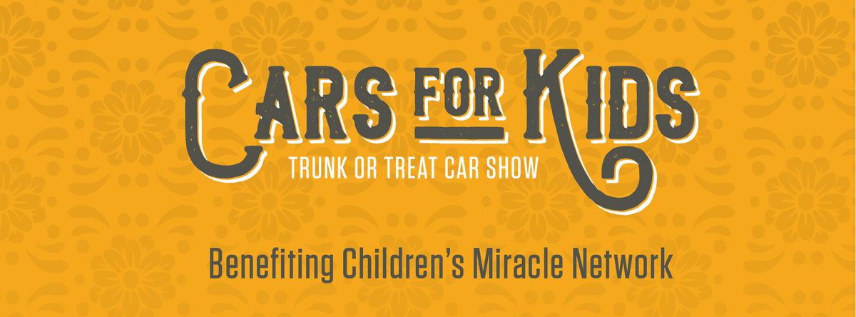 Cars For Kids Trunk or Treat Car Show 