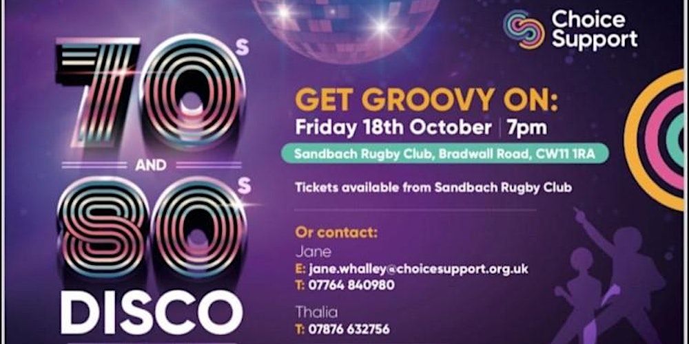 Charity 70's and 80's Disco