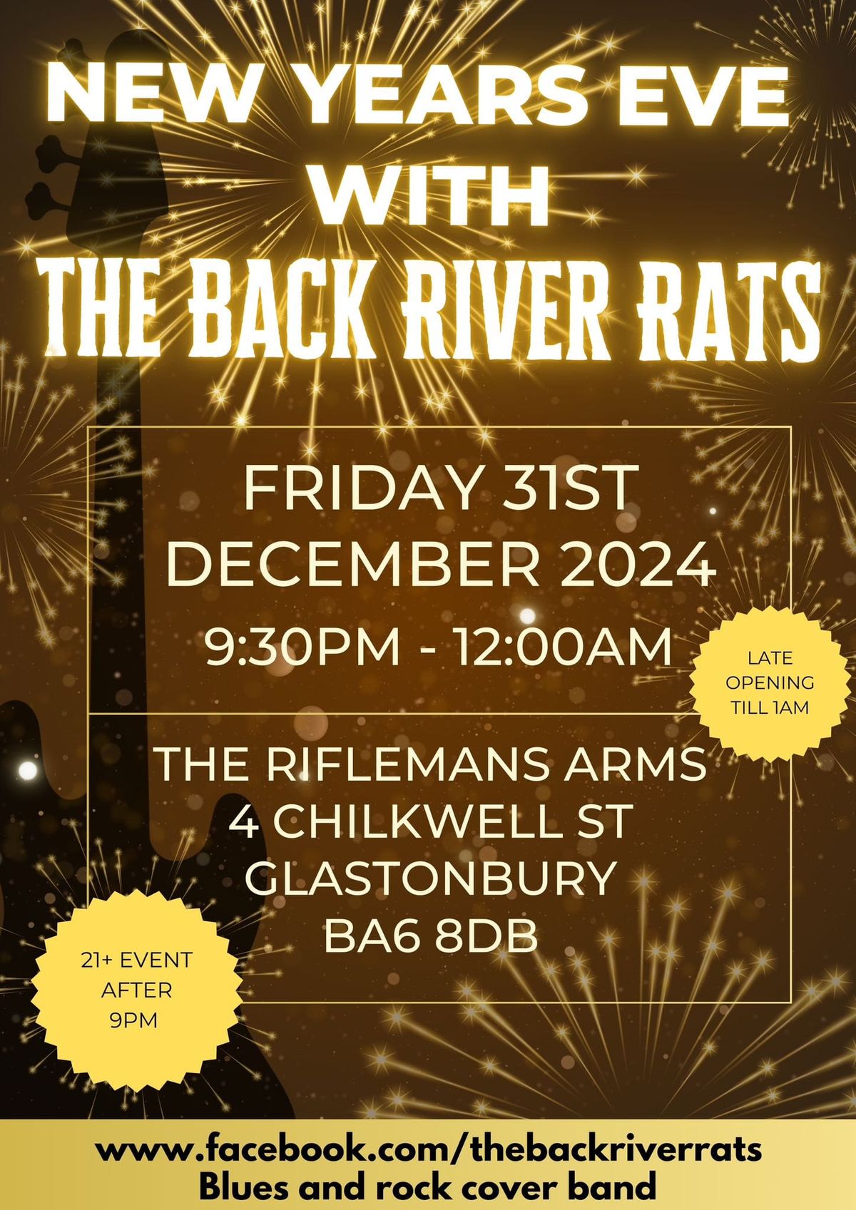 New Years Eve with The Back River Rats @ The Riflemans Arms, Glastonbury 