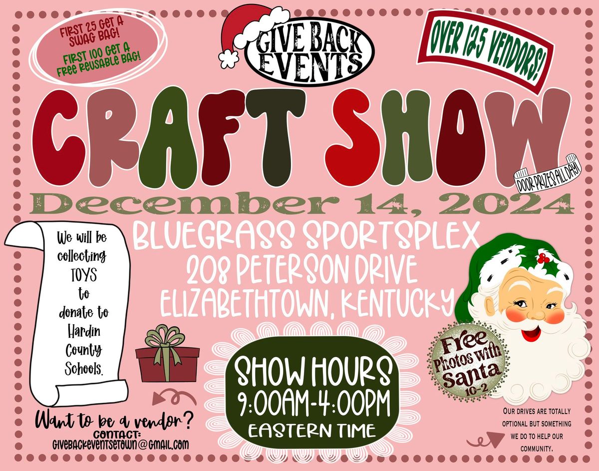 GIVE BACK EVENTS CHRISTMAS VENDOR & CRAFT SHOW\ud83c\udf85\ud83c\udffc