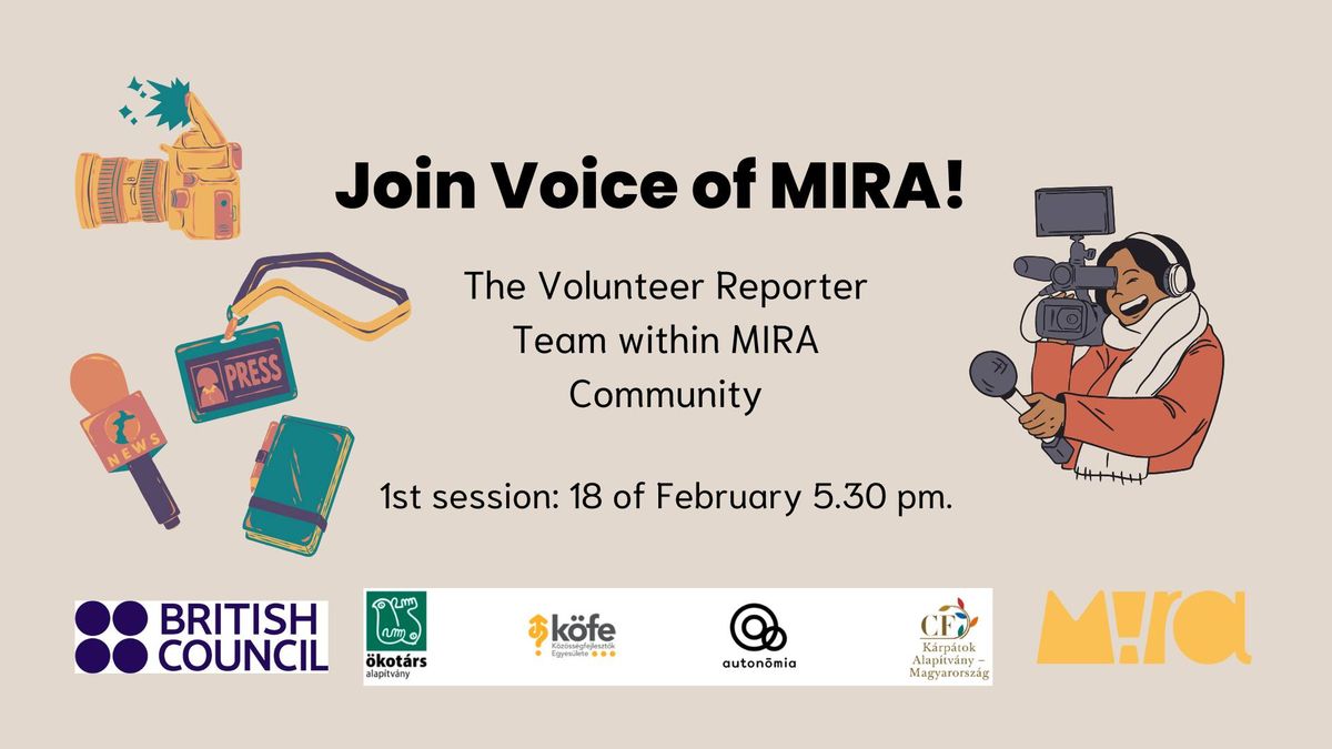 Join Voice of MIRA! - Intro workshop