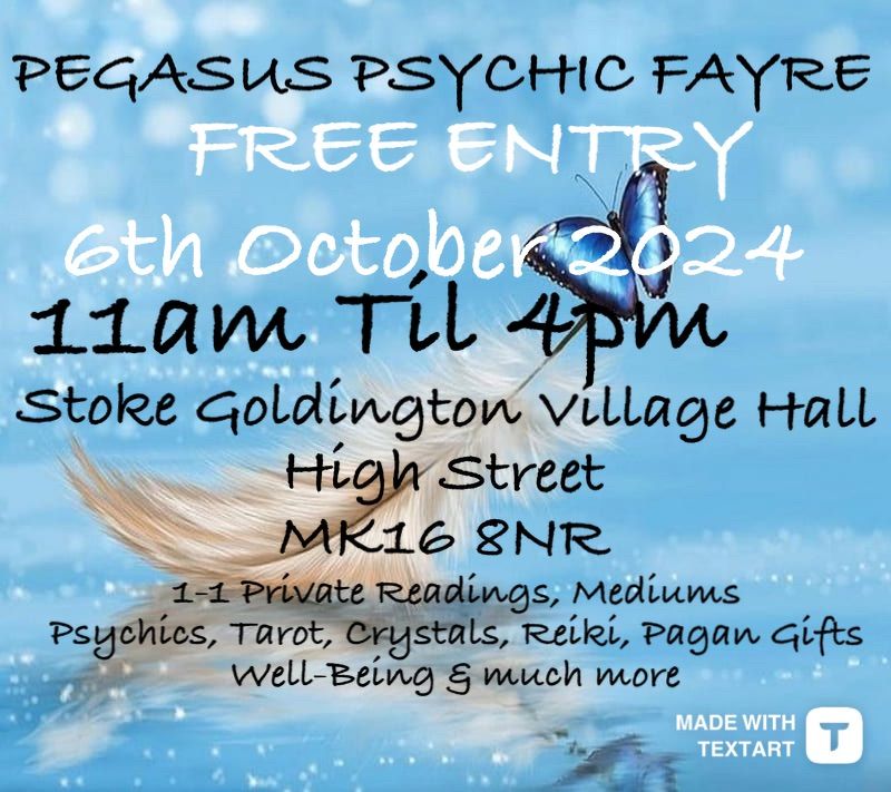 Psychic & Craft Fayre Stoke Goldington MK16 8NR FREE ENTRY