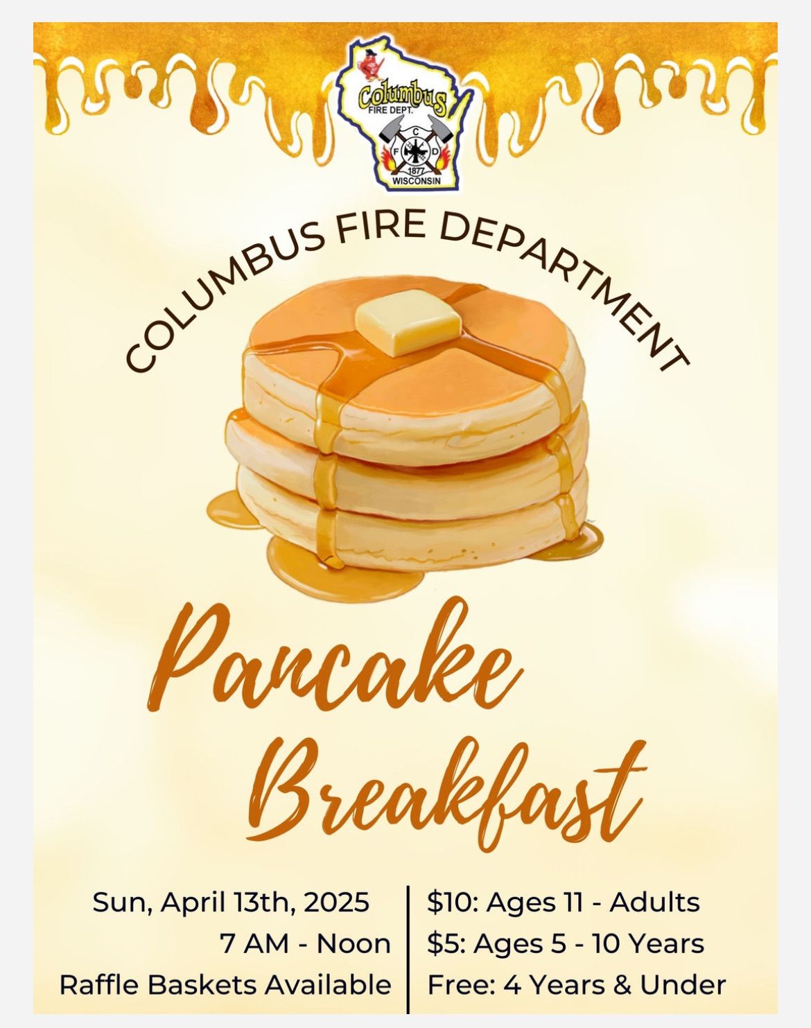 Columbus FD Pancake Breakfast