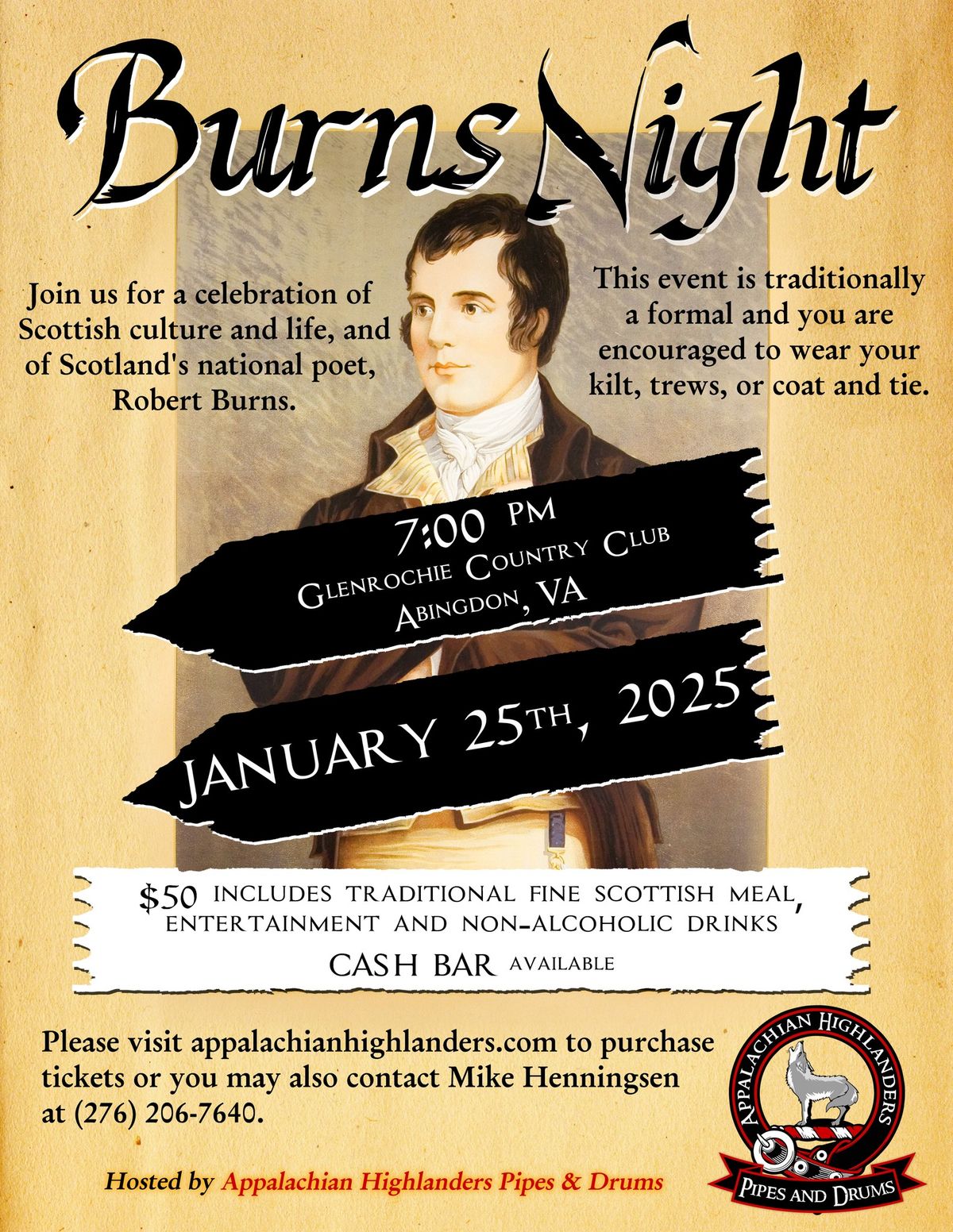 Burns Night - January 25th, 2025