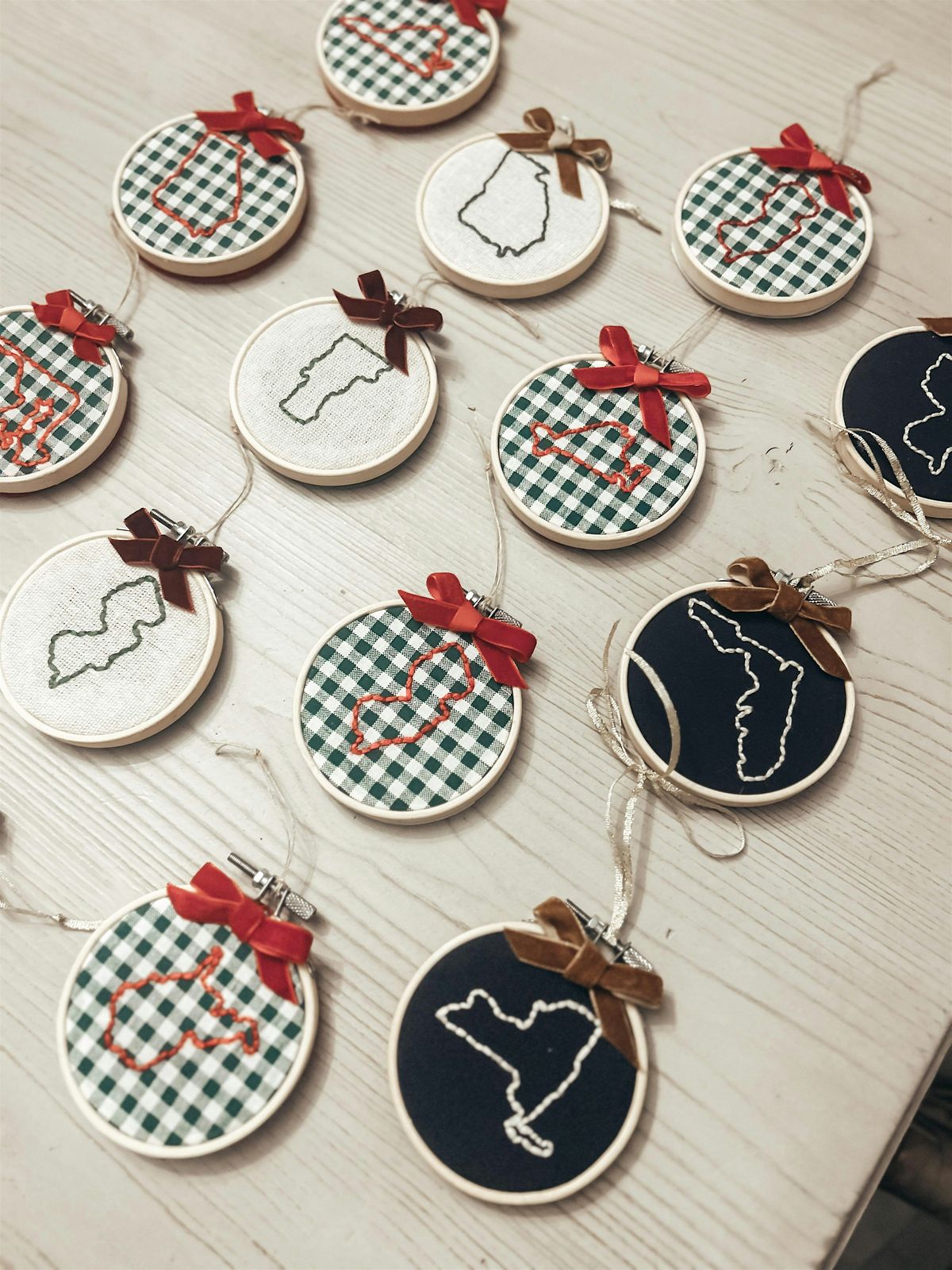 Holiday Ornament Embroidery workshop