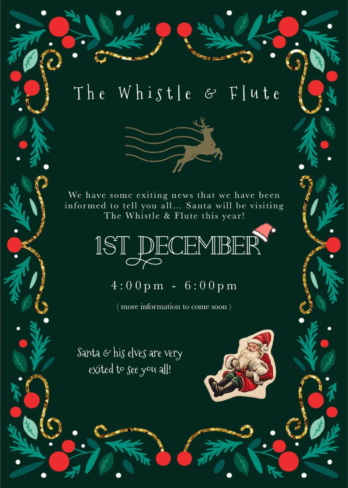 An Afternoon with Santa @Thewhistleandflute \ud83c\udf85\ud83c\udffc\ud83c\udf84