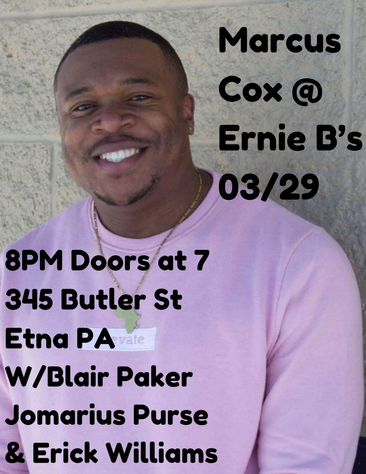 Marcus Cox @ Ernie B's