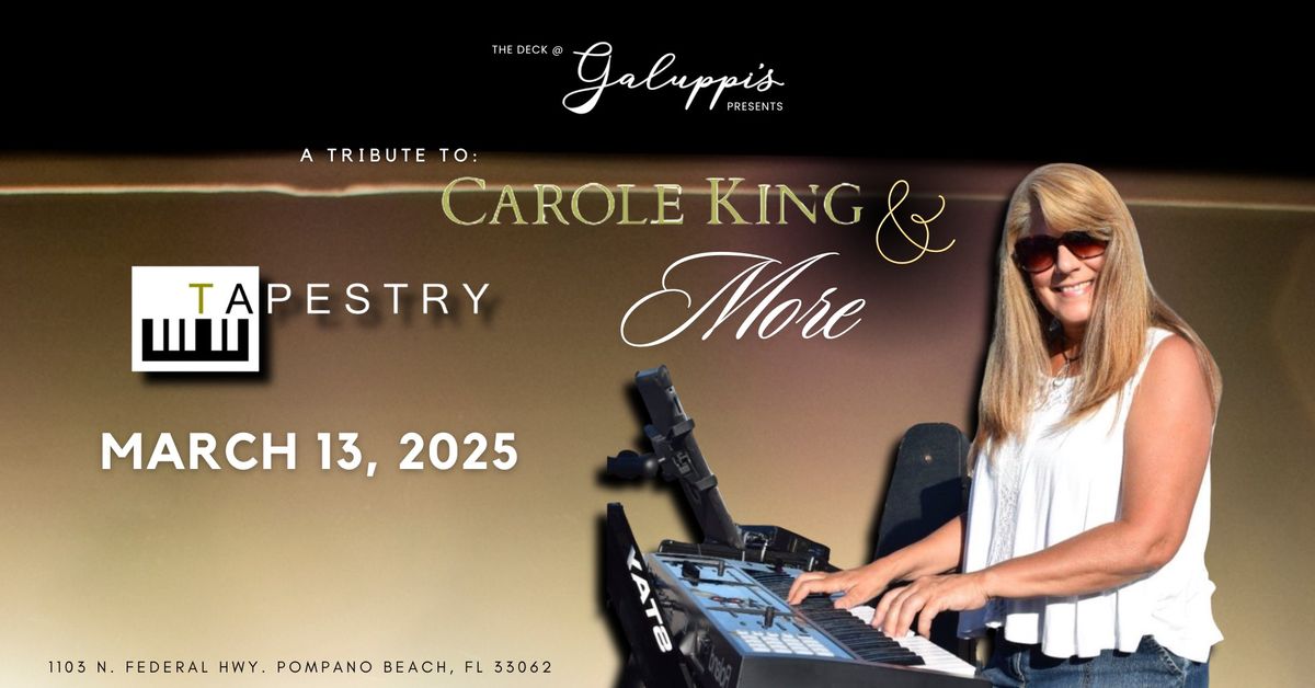 Carole King & More Dinner Show | The Deck @ Galuppi's Thurs. March 13