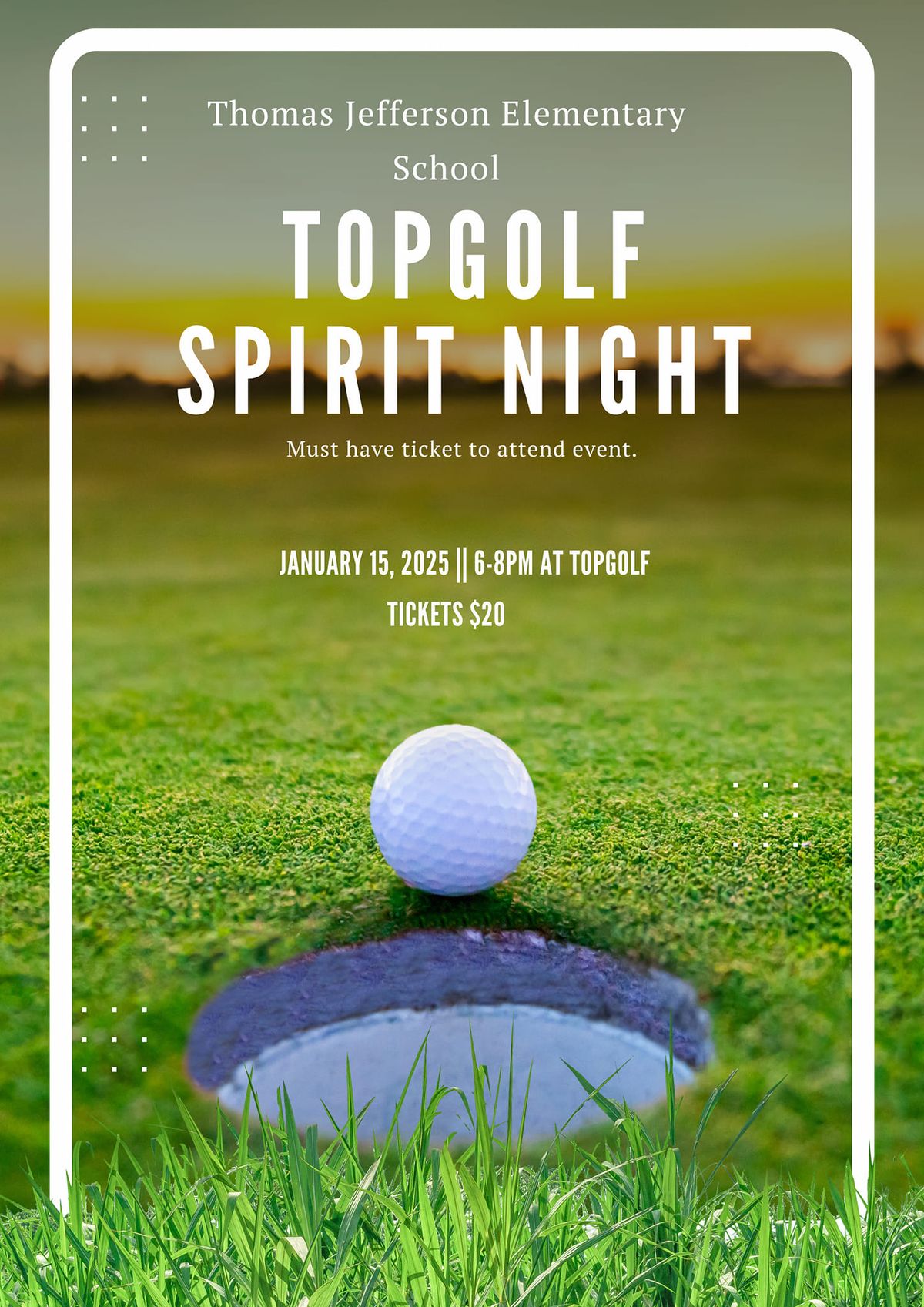 TopGolf Spirit Night 