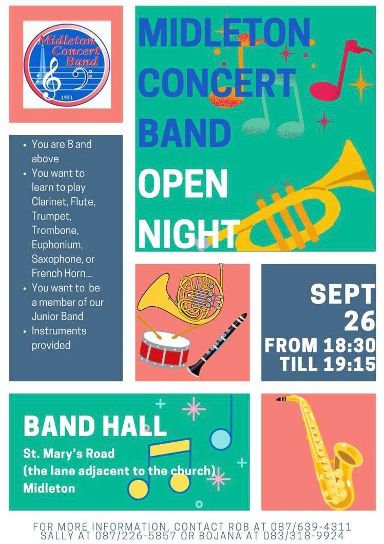 Midleton Concert Band Open Night 