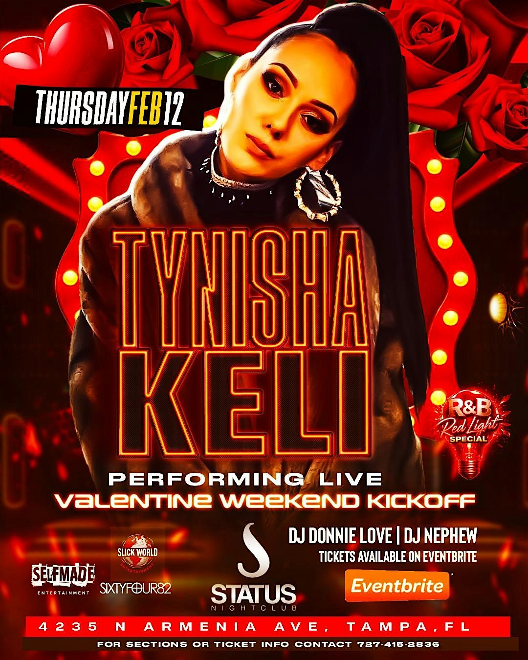 Tynisha Keli Rapper TYNISHA KELI LIVE (R&B REDLIGHT SPECIAL), Status Night Club Tampa, 12 ...