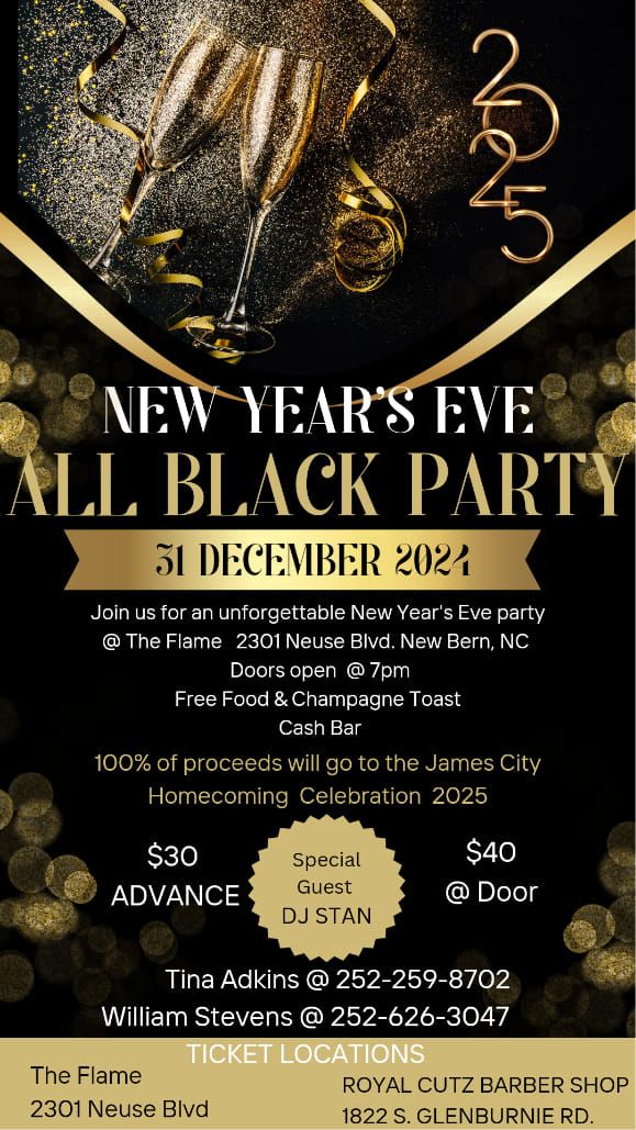 ALL BLACK NEW YEAR'S EVE PARTY