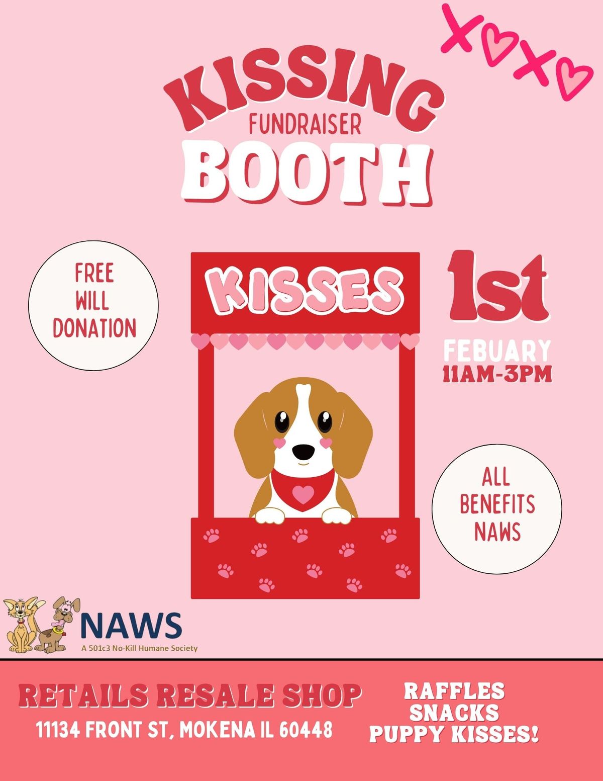 Kissing Booth Fundraiser!