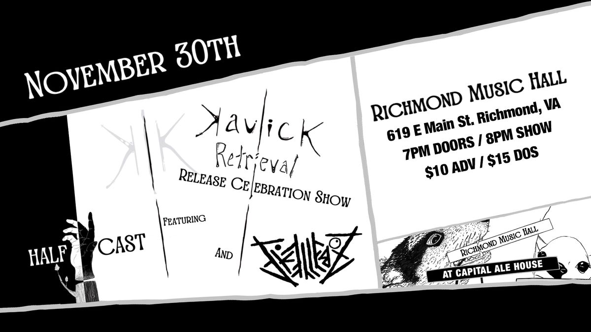 Kavlick w\/ Halfcast, Skellebox at Richmond Music Hall 11\/30\/24