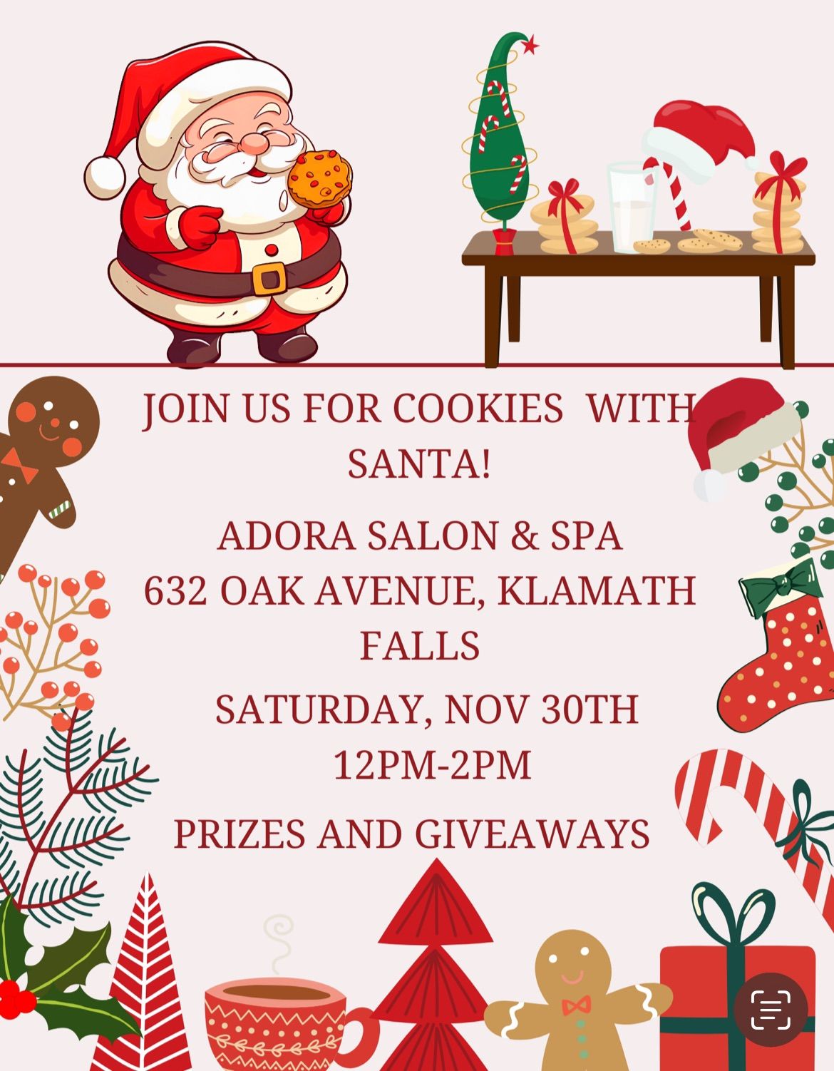 Holiday Boutique and Santa Visit