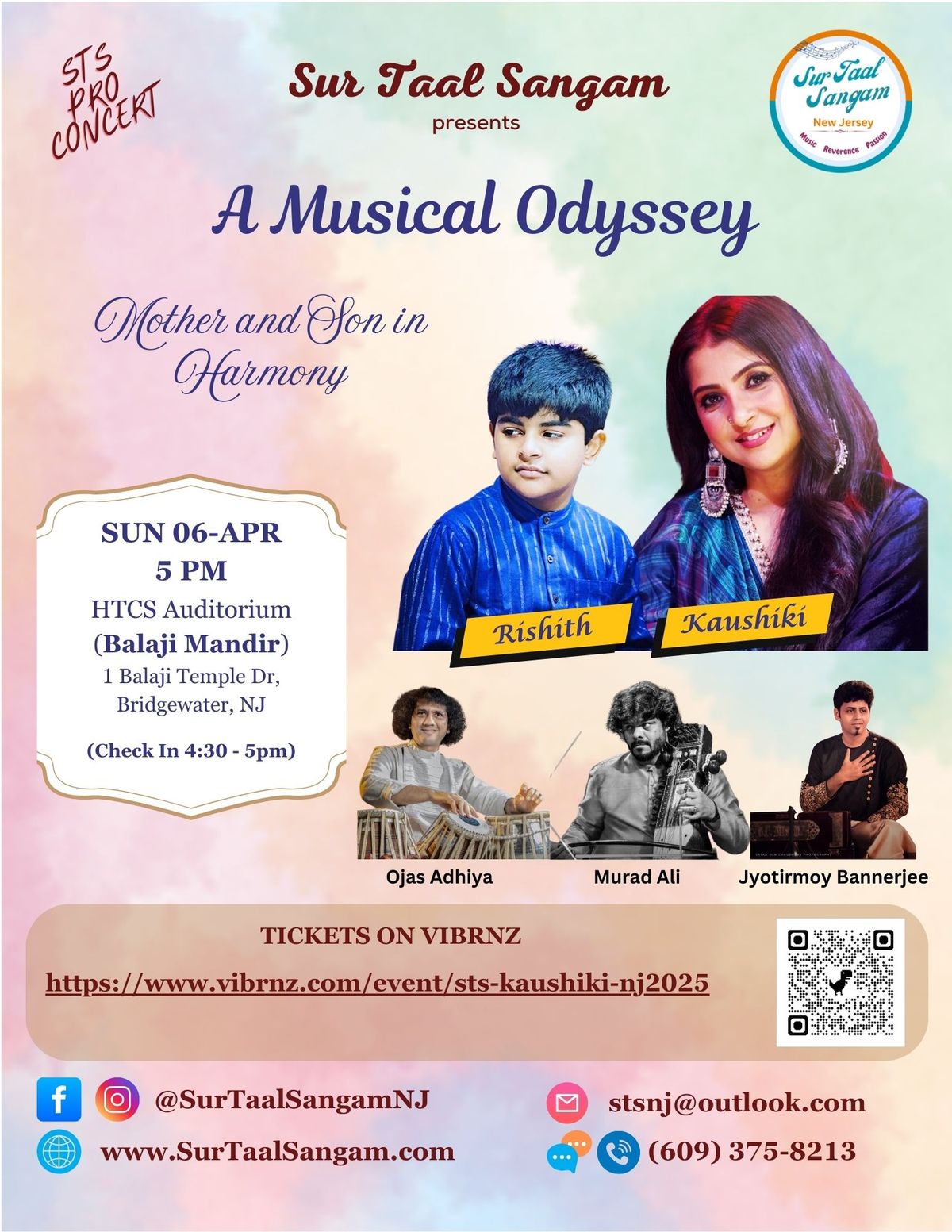 STSNJ Presents - Kaushiki & Rishith - A Musical Odyssey