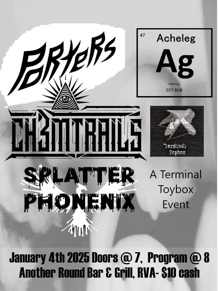 Porters, CH3MTRAILs, Splatter Phoenix & acheleg @ Another Round