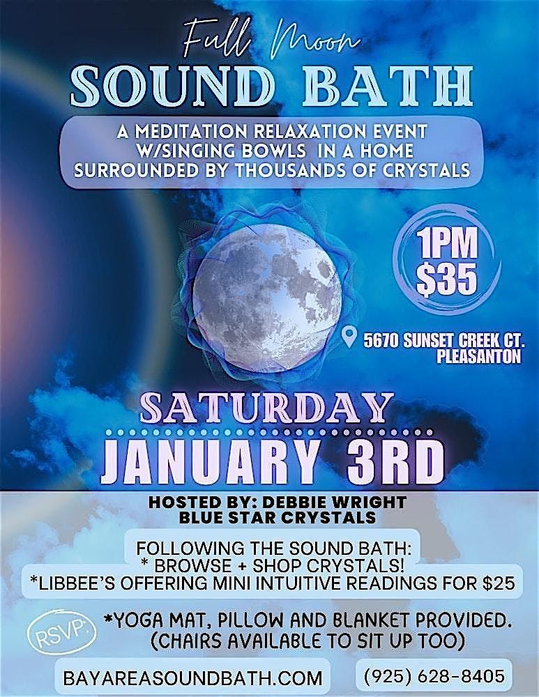 FULL MOON Sound Bath with 1000's of Crystals