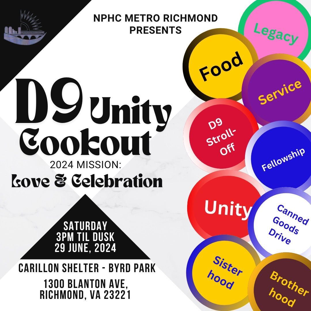NPHC MR Presents "D9 Unity Cookout - Love & Celebration"