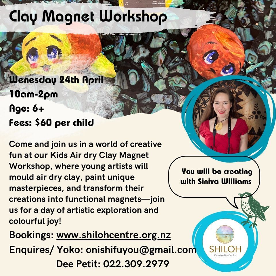 School Holiday Program-Clay Magnet Workshop with Siniva Williams