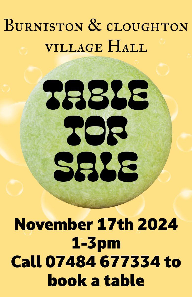 Table Top Sale