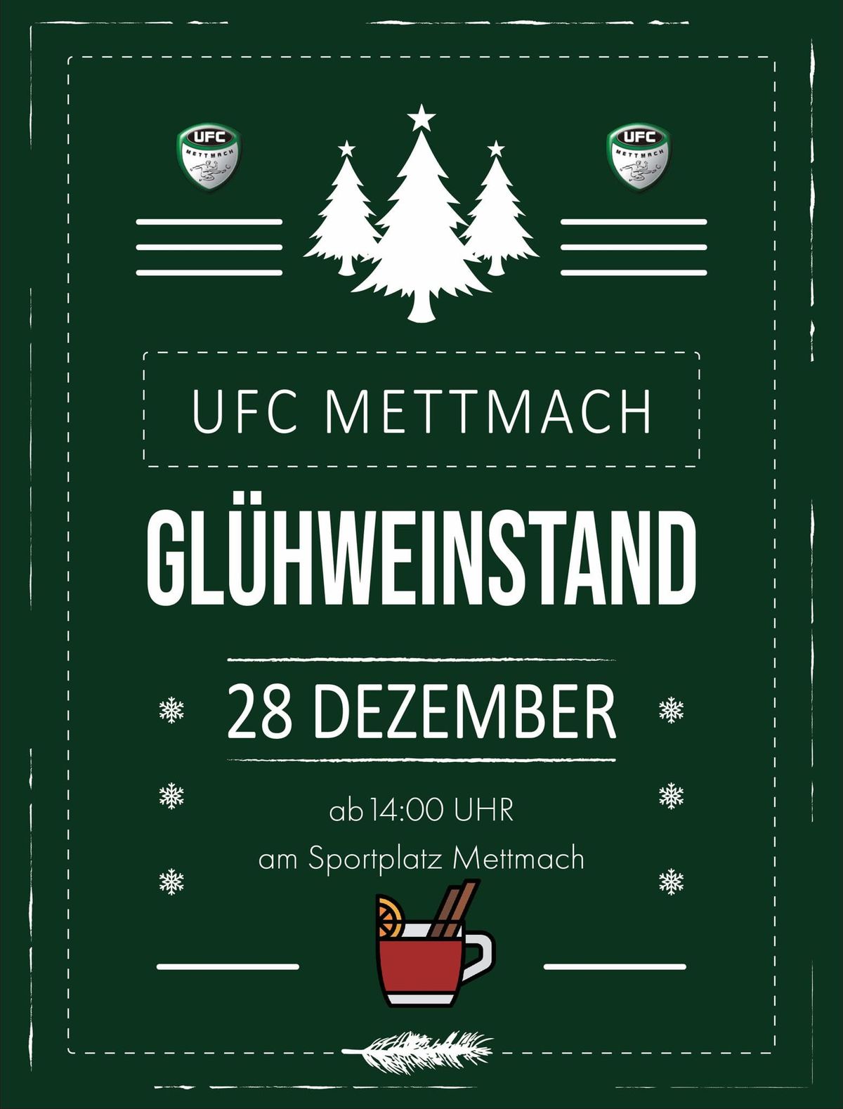 Gl\u00fchweinstand UFC Mettmach am Sportplatz