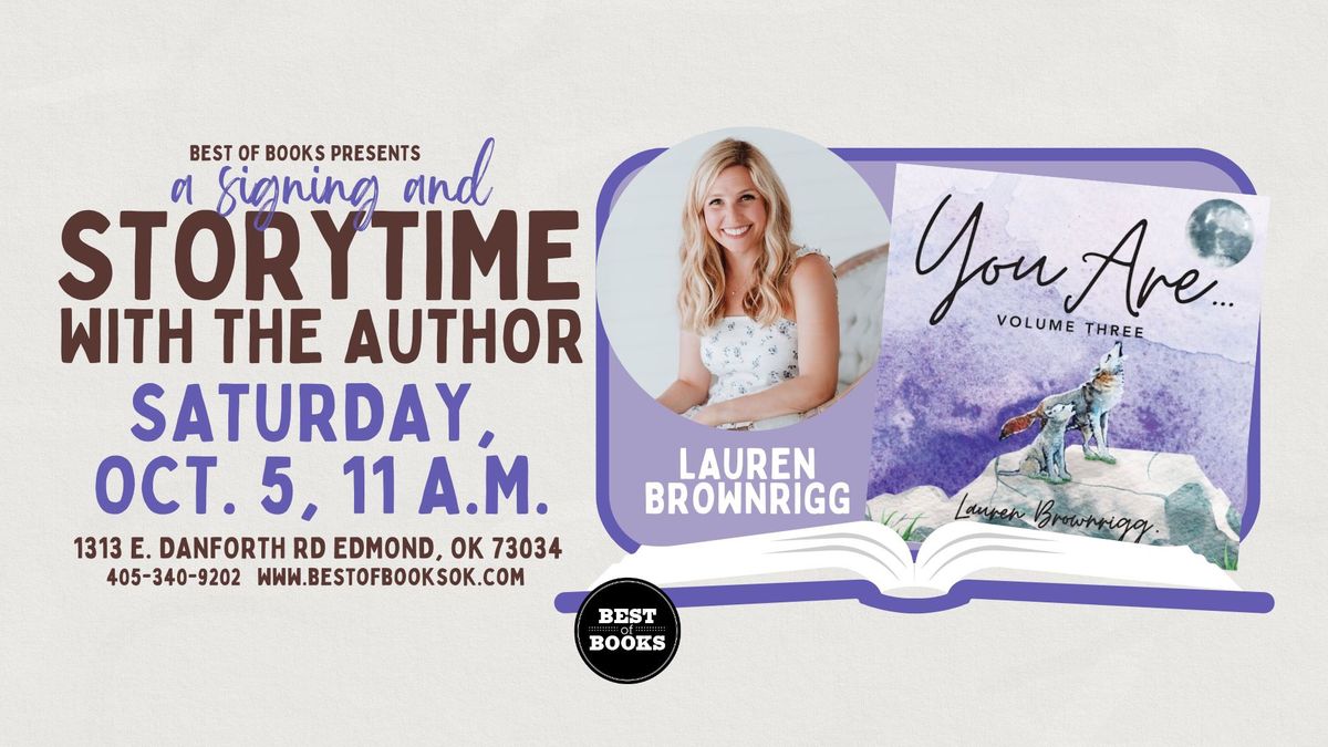 \u201cYou Are\u201d Storytime with Author Lauren Brownrigg