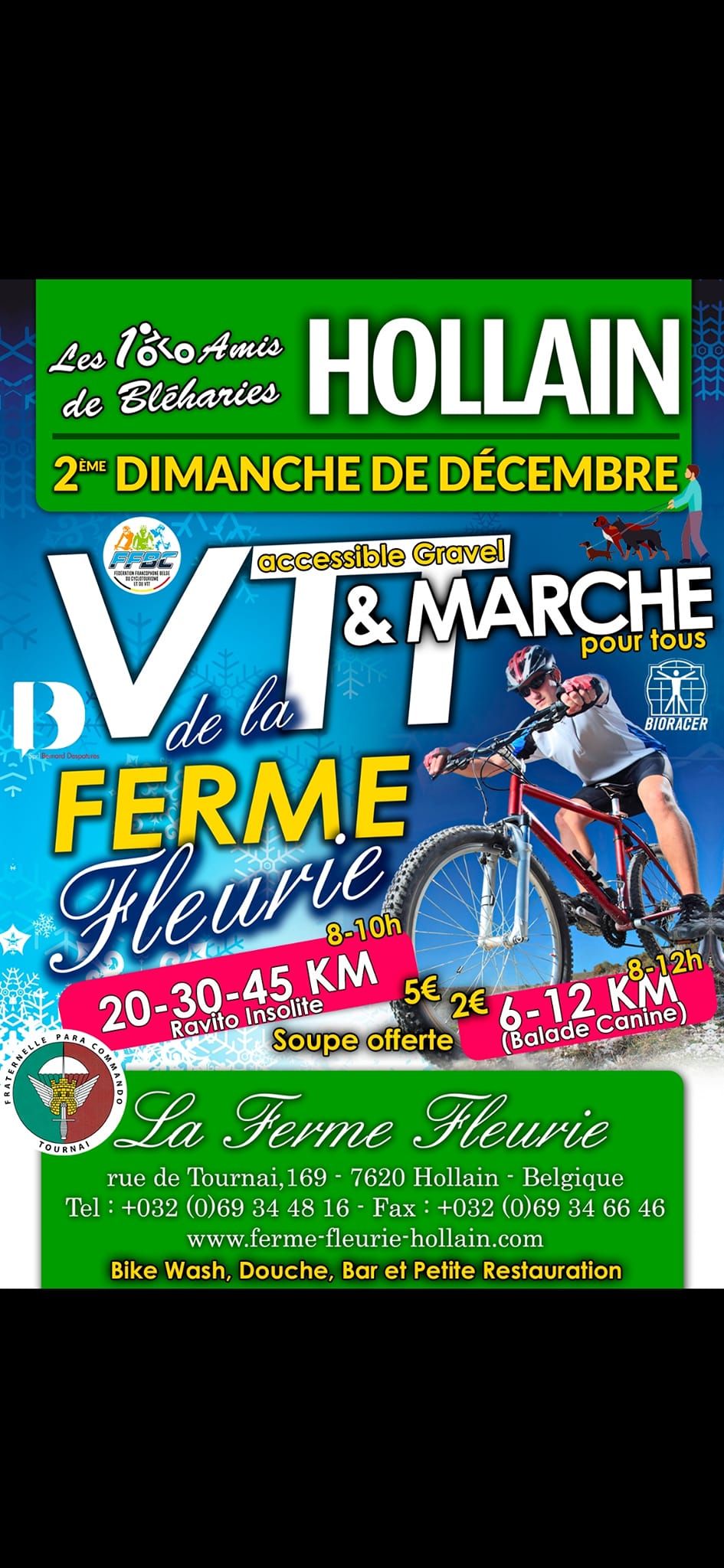 VTT et MARCHE  Ferme Fleurie 