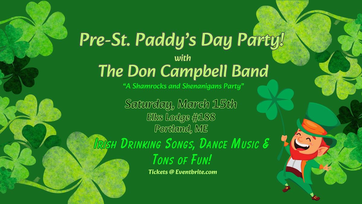 St Paddy's Celebration with The Don Campbell Band