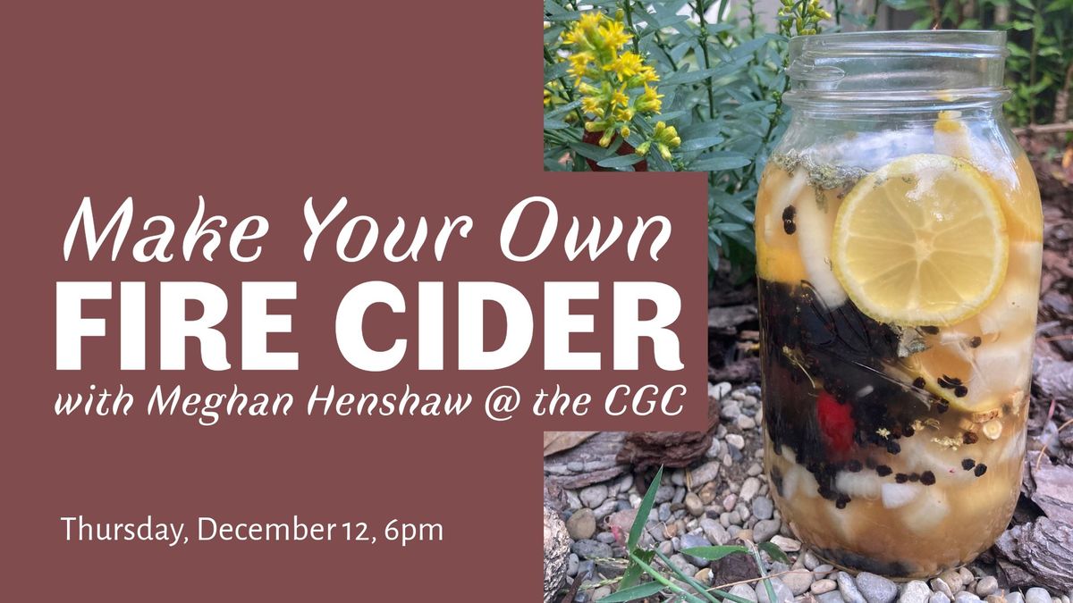 Make Your Own Fire Cider