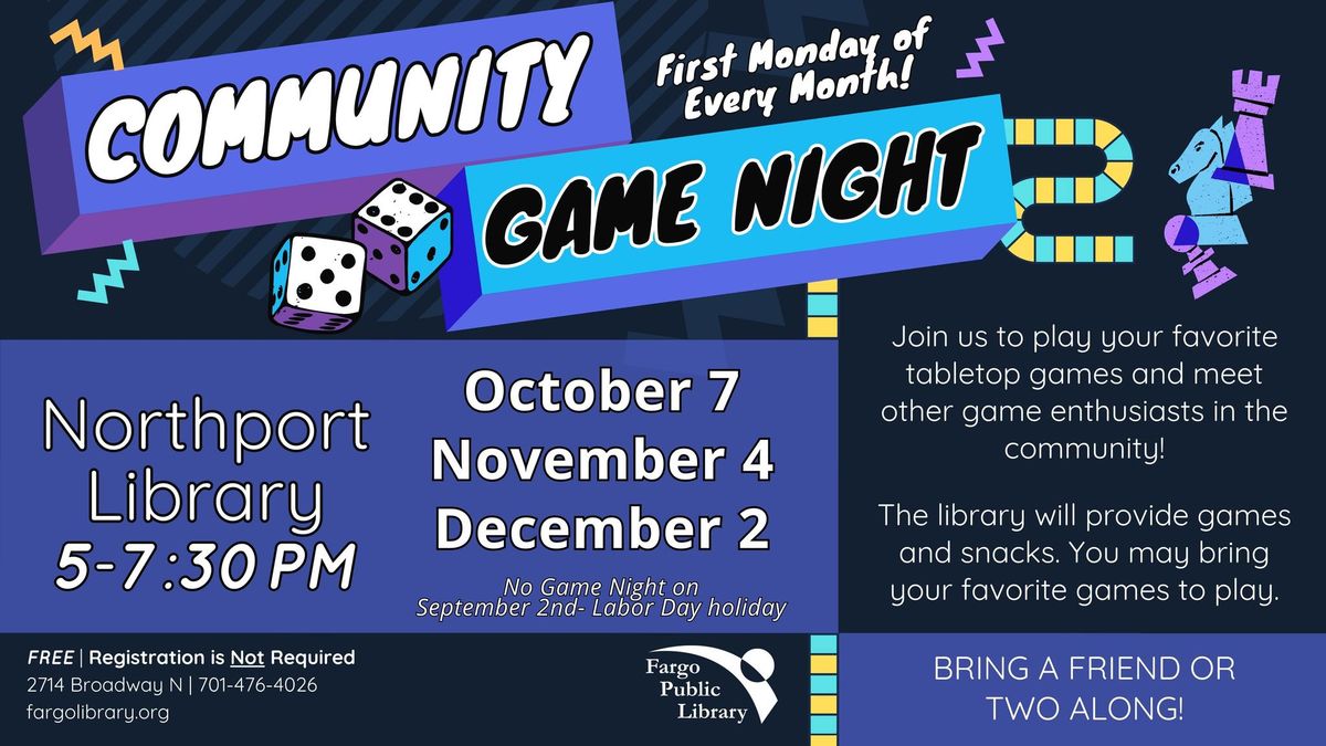 Community Game Night at the Northport Library