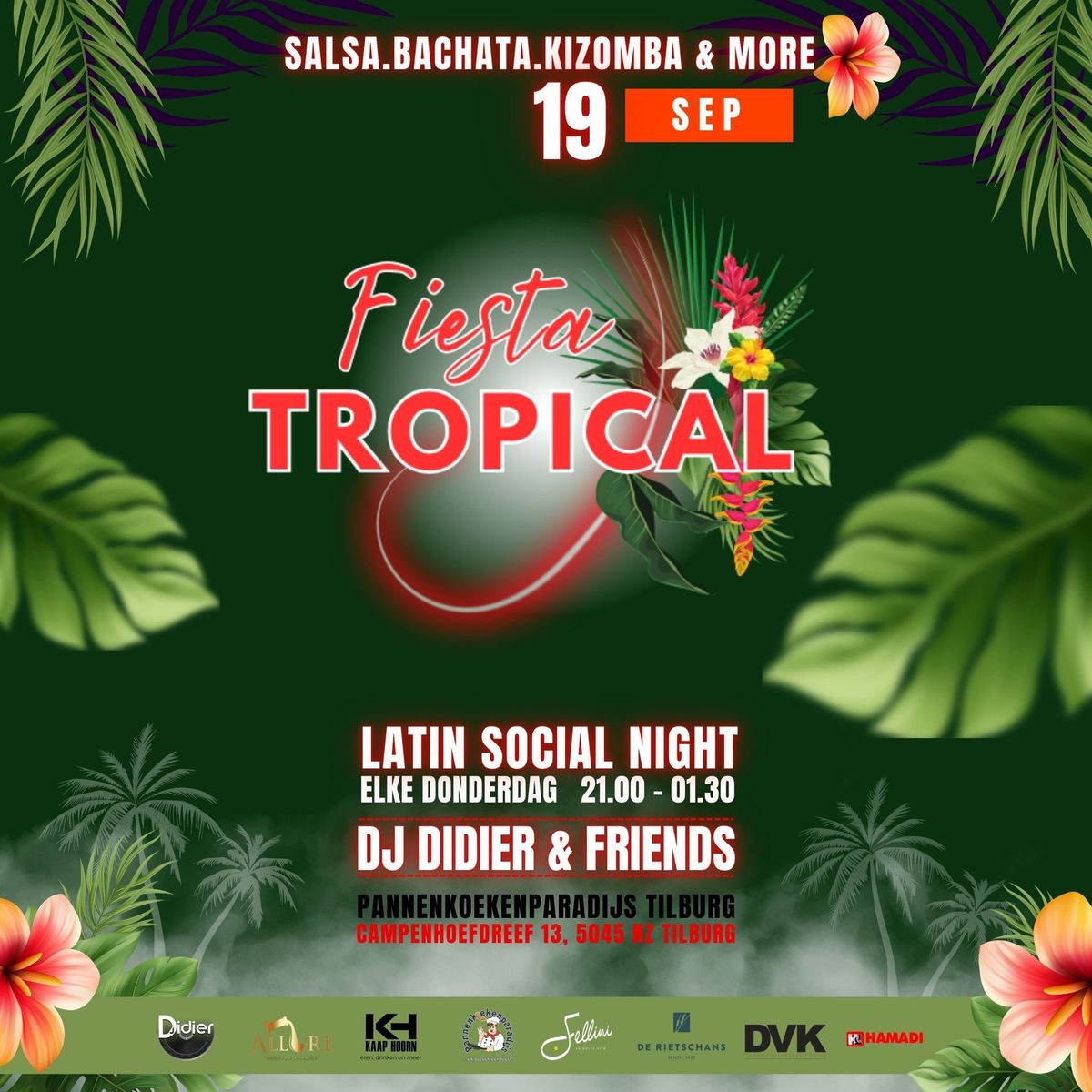 Fiesta Tropical Tilburg Elke Donderdag \ud83c\udf34 \/ Do. 19 Sept 