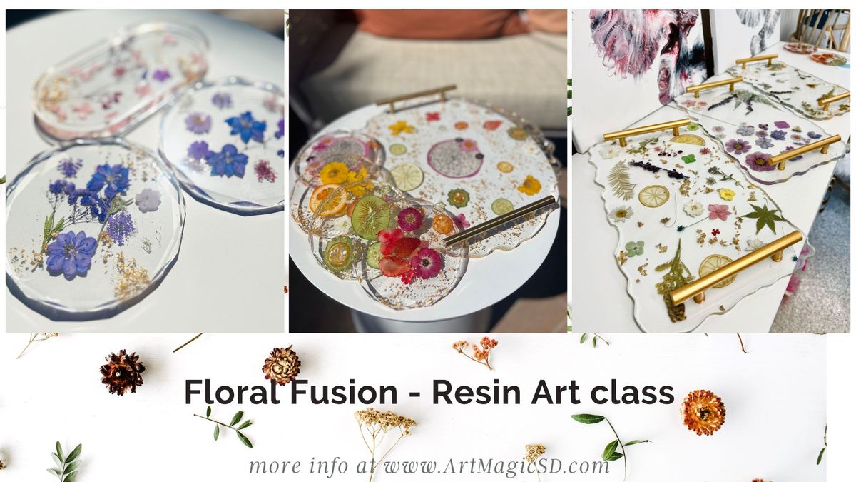 Floral Coasters and Trinket trays: Epoxy Resin Art