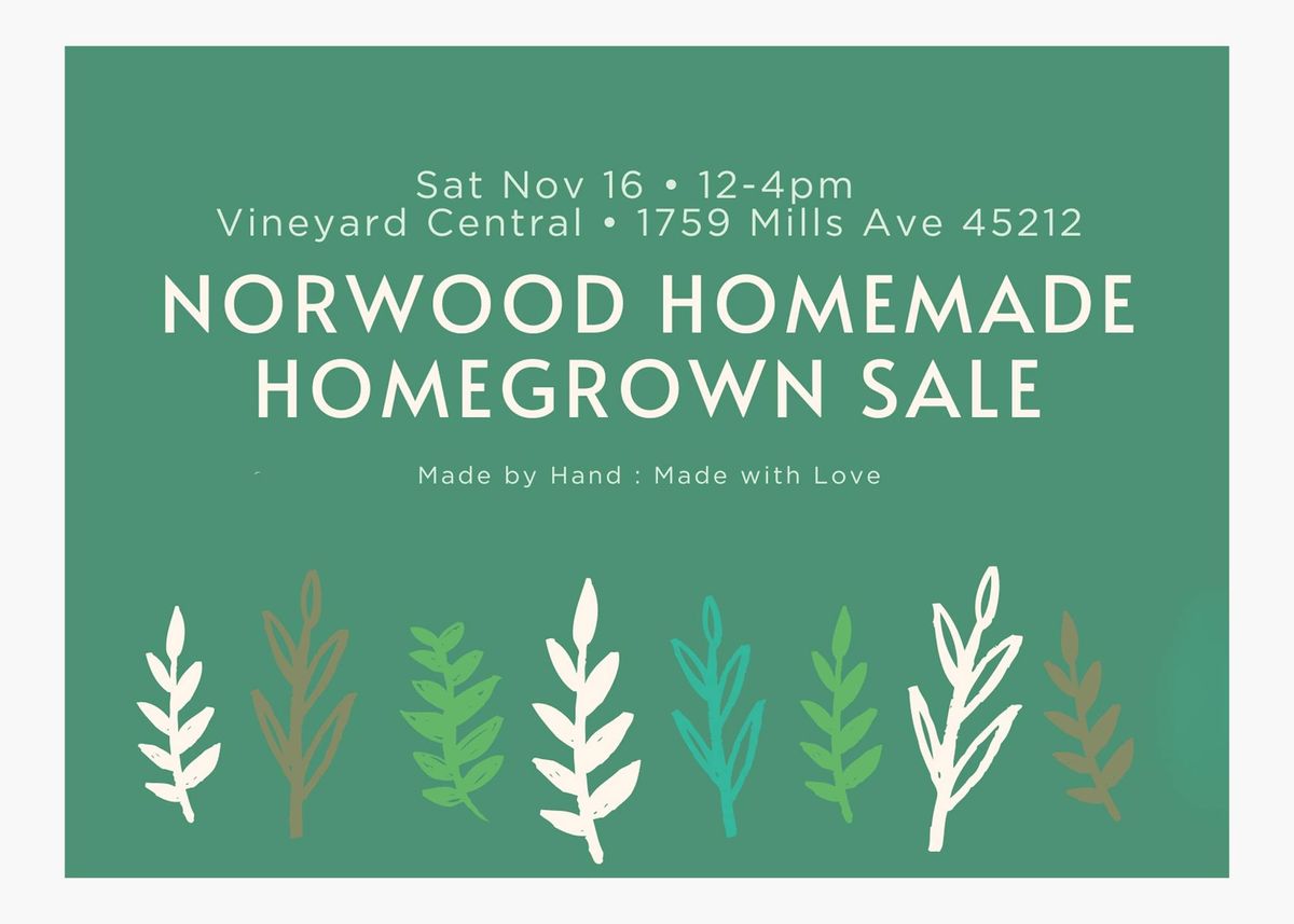 Norwood Homemade Homegrown Sale 2024