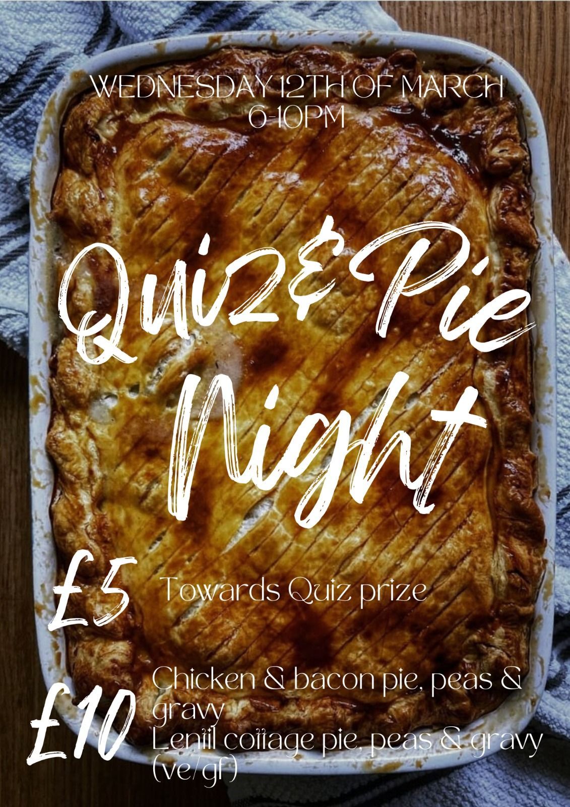 PIE & QUIZ NIGHT at The Duke Hotel Hilmarton 