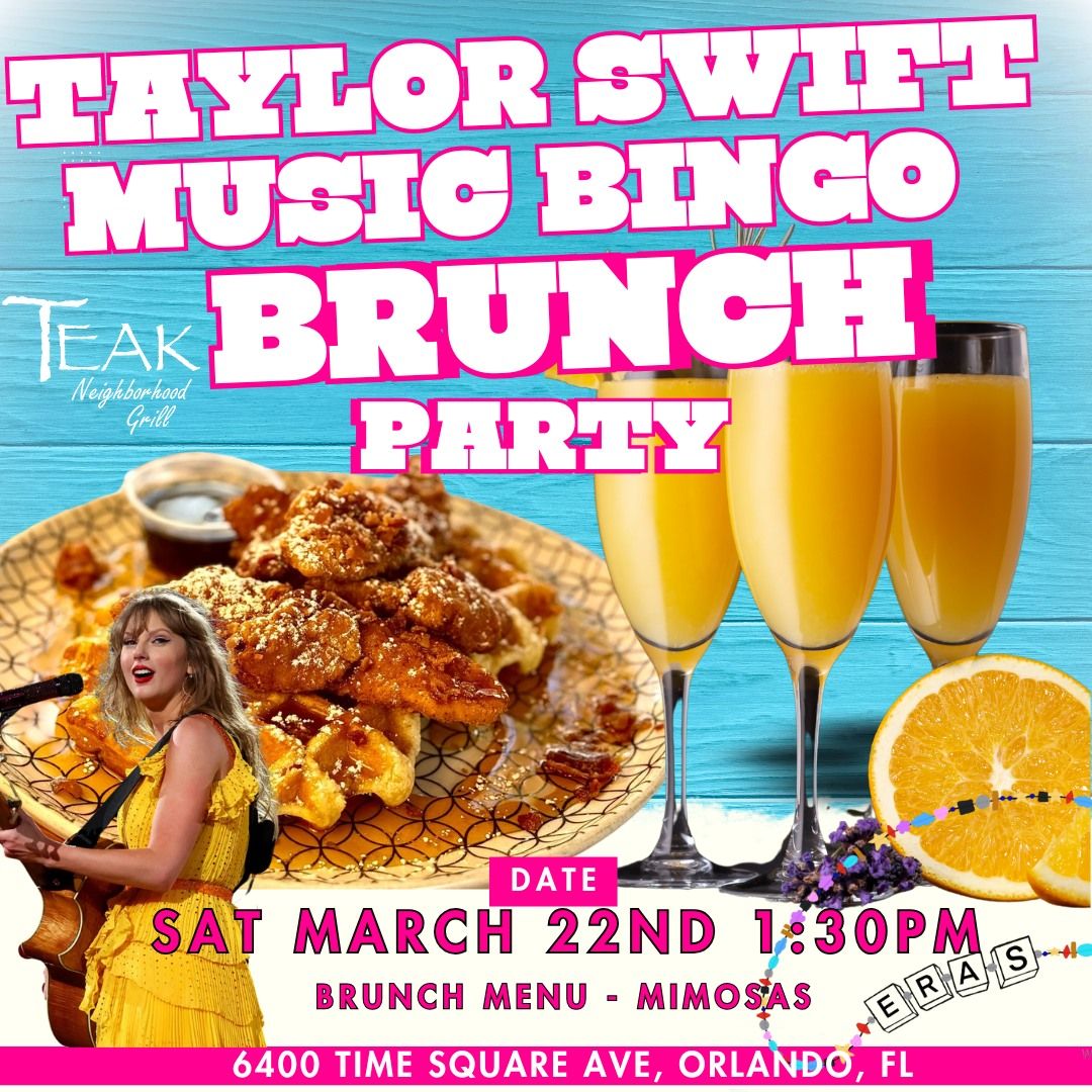 Taylor Swift Music Bingo Brunch @ Teak Neighborhood Grill Orlando