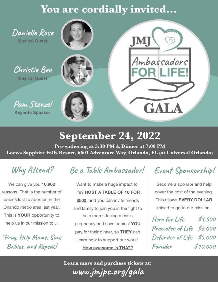 JMJ Ambassador for Life Gala